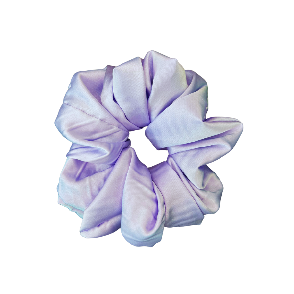 Lavender Midi Silk Satin Скрънчи