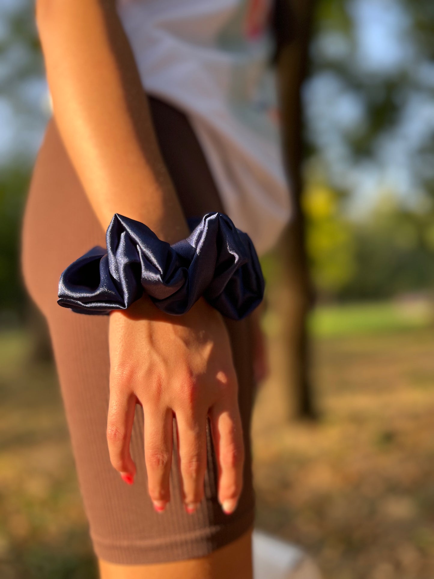 Orient Midi Silk Satin Скрънчи