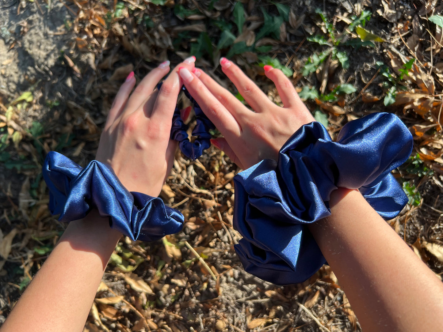 Orient Midi Silk Satin Скрънчи