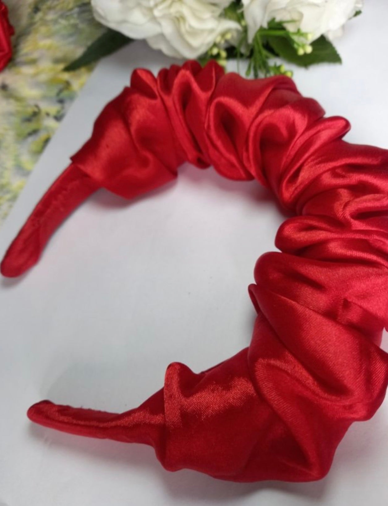 Диадема Satin Touch Red