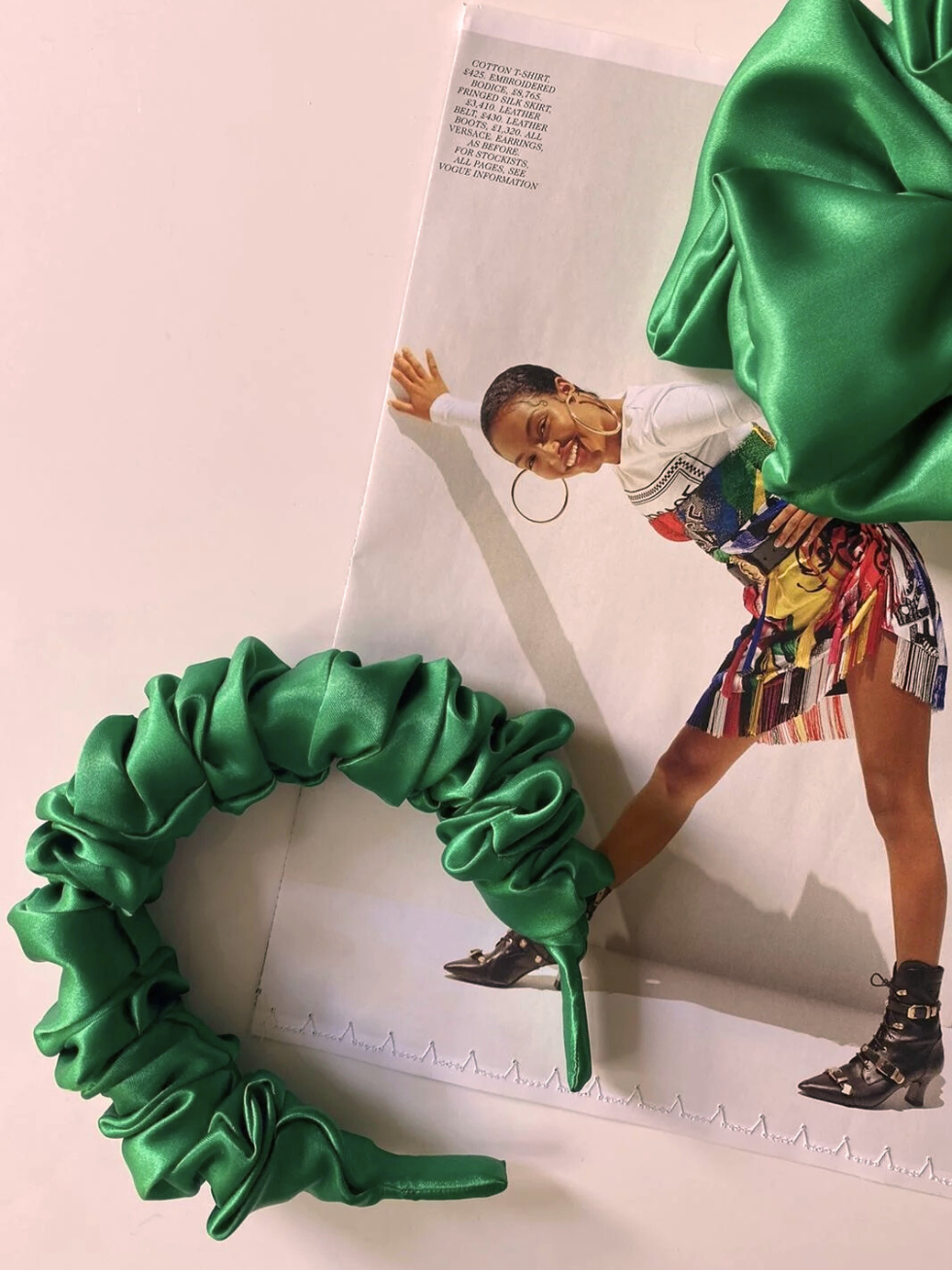 Диадема Satin Touch Green